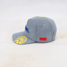 Load image into Gallery viewer, Denim Flame Trucker Cap